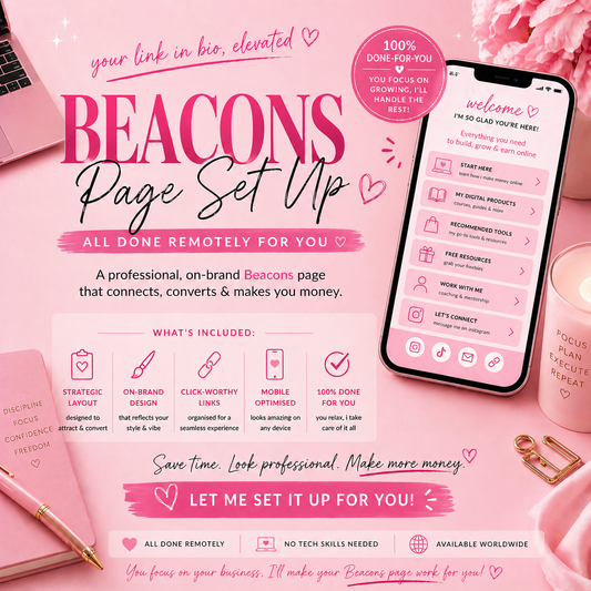 💗 BEACONS PAGE SET UP (DONE FOR YOU)